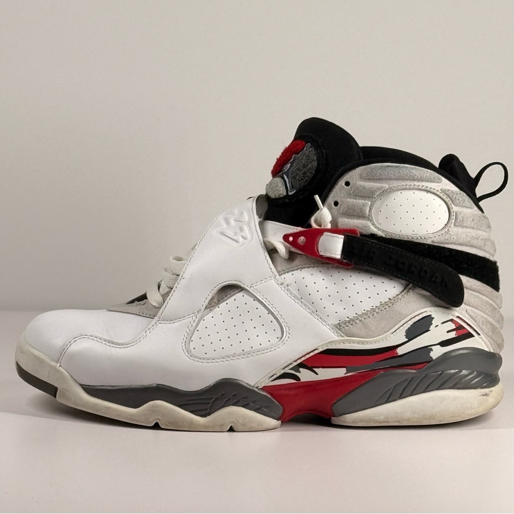 Air Jordan 8 Retro Bugs Bunny White Black True Red Men's Size 12 - 305381-103 - Picture 7 of 15